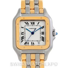 Cartier Panthere Large Steel 18K Yellow Gold Watch