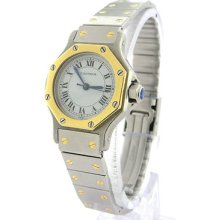 Cartier Santos Octagon Women's Automatic 18k Steel Watch