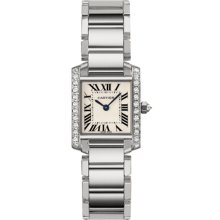 Cartier Women's Tank Francaise White Dial Watch WE1002S3