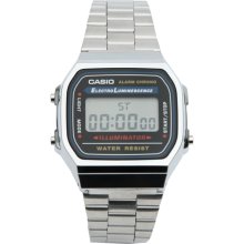 Casio A168WA-1YES Digital Bracelet Watch Silver