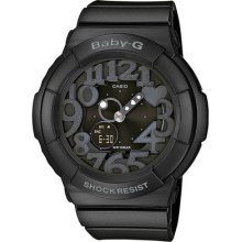 Casio Baby-g Analog Digital Black Resin Strap Ladies Watch Bga131-1b