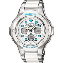 Casio Baby-G White Alarm World Time Watch BGA-123-7A1 BGA123
