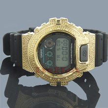 Casio G-Shock Diamond Watch 0.15ct Yellow DW-6900