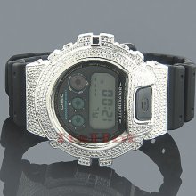 Casio G-Shock Diamond Watch 0.15ct White DW-6900