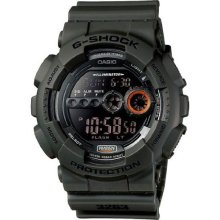 Casio GD100MS-3 Men's G-Shock Black Resin Shock Resistant Dive Wa ...