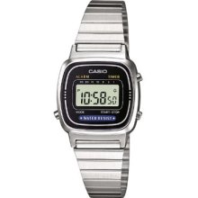 Casio Ladies Black & Silver Mini Digital Watch La670wea-1ef Rrp Â£30