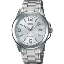 Casio Men's Analog Quartz Steel Band Watch With Date Display Mtp-1215a-7ad