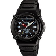 Casio Men's Core HDA600B-1BV Black Resin Quartz Watch with Black Dial