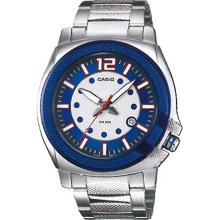 Casio Men's Core MTP1317D-2AV Silver Stainless-Steel Quartz Watch ...
