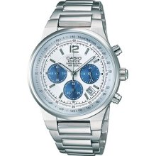 Casio Men's Edifice EF500D-7AV Silver Stainless-Steel Quartz Watc ...