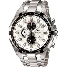Casio Men's Edifice EF539D-7AV Silver Stainless-Steel Quartz Watc ...
