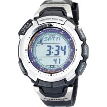 Casio Men's PAW1300-1 Pathfinder Multi-Band Solar Atomic Black Watch