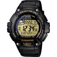 Casio Men's WS220-9AV Black Resin Quartz Watch with Digital Dial