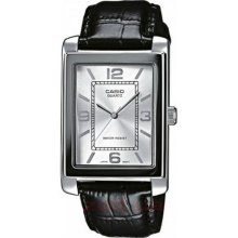 Casio Mtp-1234L-7Aef Gents Watch Quartz Analogue Black Dial Black Leather Strap