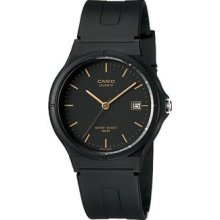 Casio Mw-59-1e Classic Simple Black Analog Watch 50m Wr With Date (mw59-1e)