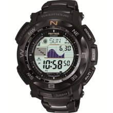 Casio Protrek Prw-2500yt-1jf Black Titanium Solar Radio Multiband 6 Watch