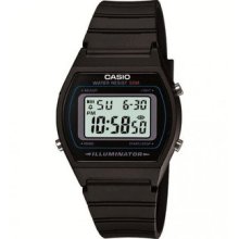 Casio W-202-1a W-202-1 Black Resin Classic Digital Retro Sports Watch 50m