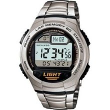 Casio W-734d-1av 60 Lap Memory 10 Years Battery Digital Watch Sports W-734