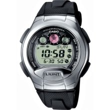 Casio W-755-1Aves Men's Multifunction Digital Quartz Watch With Resin Strap
