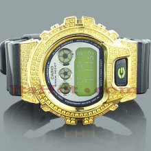 Casio Watches: Yellow GShock Watch with Crystals
