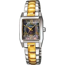 Casio Women's Core LTP1339SG-1A Silver Stainless-Steel Quartz Watch with Mother-Of-Pearl Dial
