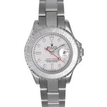Certified Pre-Owned Ladies Rolex Yacht-Master 29mm Steel Watch 169622