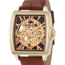 Charles Hubert Premium Collection Skeleton Mechanical Hand Wind Watch #3888-A