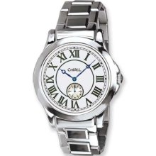 Chisel Mens Chisel Tungsten & Stainless Steel White Dial Watch TPW73
