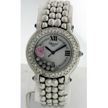 Chopard Happy Sport Classic 7 Diamond And Heart $26,790.00 Ladies 32mm Watch.