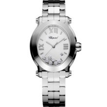 Chopard Happy Sport Oval Medium Steel Watch 278546-3003