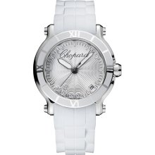 Chopard Happy Sport Round 36mm Steel Watch 278551-3001