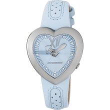 Chronotech Children's Light Blue Dial Heart Shaped Leather Quartz Watch