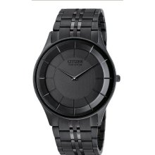 Citizen AR3015-53E Watch Stiletto Mens - Black Dial Stainless Steel Case Caliber Movement