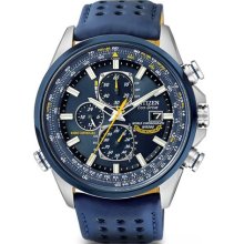 Citizen AT8020-03L Watch Blue Angels Mens - Blue Dial Stainless Steel Case Quartz Movement