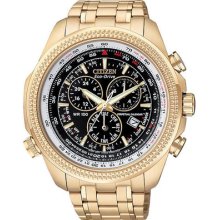 Citizen Bl5403-54e Eco-drive Mens Perpetual Calendar Chrono - Rose Gold Tone