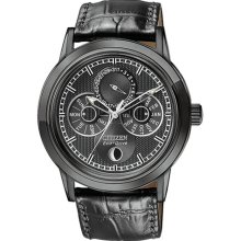 Citizen BU0035-06E Calibre 8651 Moon Phase Eco-Drive Black Dial Day