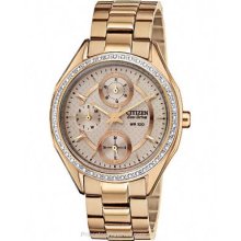 Citizen DRIVE Ladies POV2.0 Swarovski Dress Watch Rose FD1063-57X