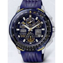 Citizen Eco-drive Blue Angels Skyhawk A-t Watch With Blue Strap