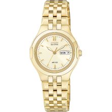 Citizen Eco-drive Gold Tone Corso Ladies Watch EW3122-53P