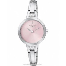 Citizen Eco-Drive Ladies Silhouette Dress Watch Swarovski EX1150-52X