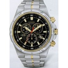 Citizen Eco Drive Men`s 2-tone Perpetual Calendar Chronograph Watch