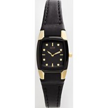 Citizen Eco-Drive Stainless Steel Gold Tone Leather Watch - Women