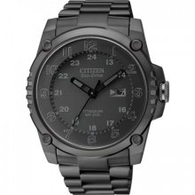 Citizen Eco-Drive Super Tough Black Titanium Mens Watch