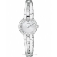 Citizen Ladies Silhouette Crystal Bangle Stainless Steel EW9990-54A