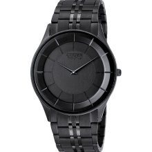 Citizen Men's Eco-drive Stiletto Black Ion-plated Watch