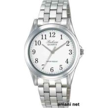 Citizen Q&q Falcon Analog Display White Vm36-850 Men's Watch