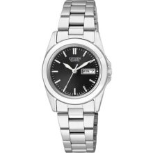 Citizen Quartz Elegant Day Date Stainless Steel Ladies Watch Eq0560-50e