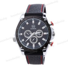 Classic Six Hands Black Dial Men Women Mechanical Wrist Watch 29