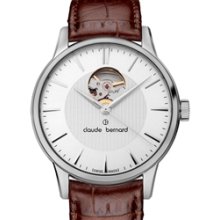 Claude Bernard Swiss Made ETA Automatic Open-Heart Watch #85017-3-AIN