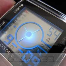 Clock Digital Quartz Hours Date Alarm Led White Rubber Wrist Watch Wc053